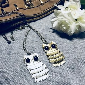 ⭐️Women’s Fashion Owl Necklace Bundle